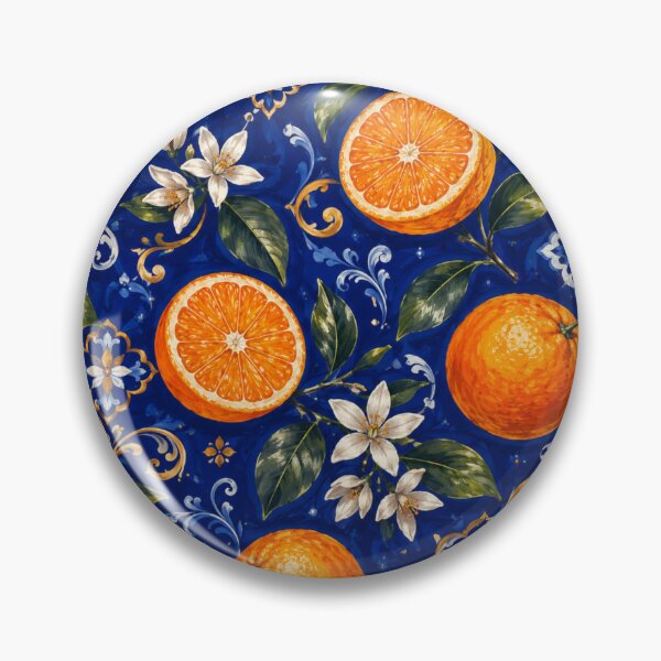 Item preview, Sicilian Orange & Majolica Tile designed and sold by Digital Muse Store.
