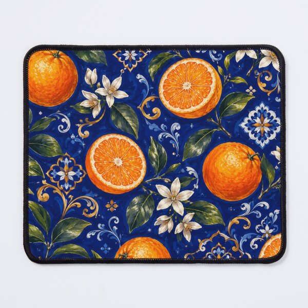 Item preview, Sicilian Orange & Majolica Tile designed and sold by Digital Muse Store.