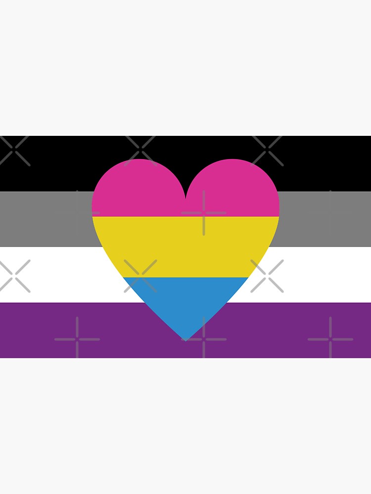 Asexual Panromantic Flag Sticker For Sale By Dlpalmer Redbubble 2596