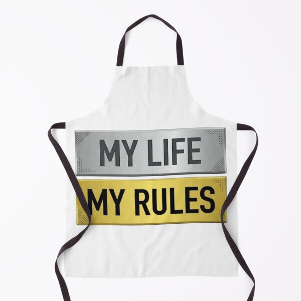 Item preview, My Life My Rules Metallic Plate Quote Design designed and sold by ThunderRed.