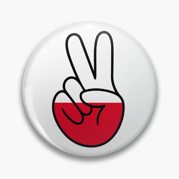 Item preview, Poland Flag Peace Hand Sign designed and sold by teeperfect.