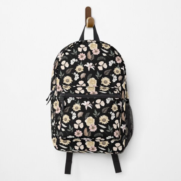 Item preview, Vintage Dark Floral Pattern - Boho Sunflower Wildflower designed and sold by Zaya_art.