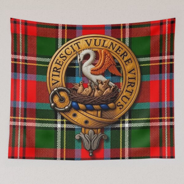 Item preview, Stewart Crest 3D and Modern Royal Tartan designed and sold by Kirrindy Designs.