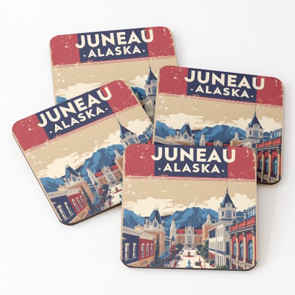 Item preview, Juneau Alaska 1950s USA Vintage Travel Tourism designed and sold by TravelersGems.
