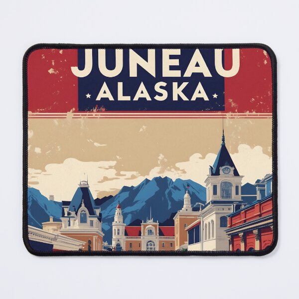Item preview, Juneau Alaska 1950s USA Vintage Travel Tourism designed and sold by TravelersGems.