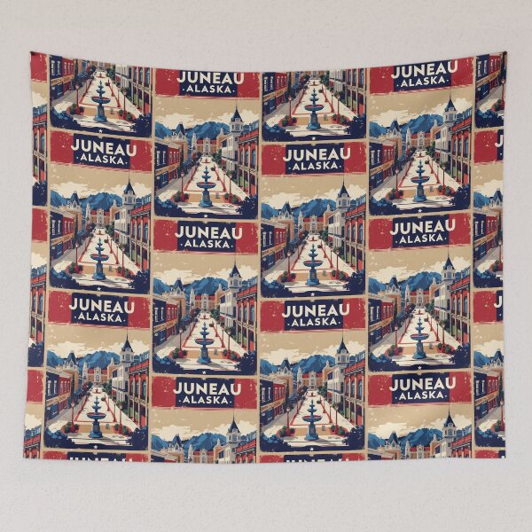 Item preview, Juneau Alaska 1950s USA Vintage Travel Tourism designed and sold by TravelersGems.