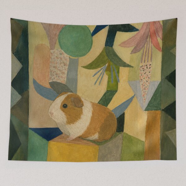 Item preview, Himmelsblüten über dem gelben Haus (After Klee) designed and sold by gandolfwizard.