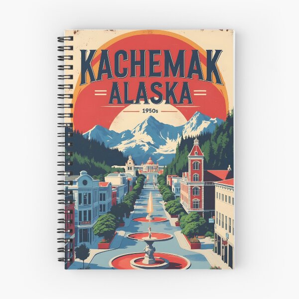 Item preview, Kachemak Alaska 1950s USA Vintage Travel Tourism designed and sold by TravelersGems.