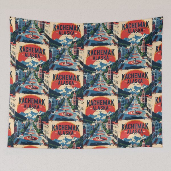 Item preview, Kachemak Alaska 1950s USA Vintage Travel Tourism designed and sold by TravelersGems.