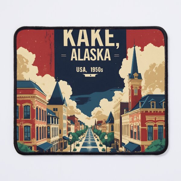Item preview, Kake Alaska 1950s USA Vintage Travel Tourism designed and sold by TravelersGems.