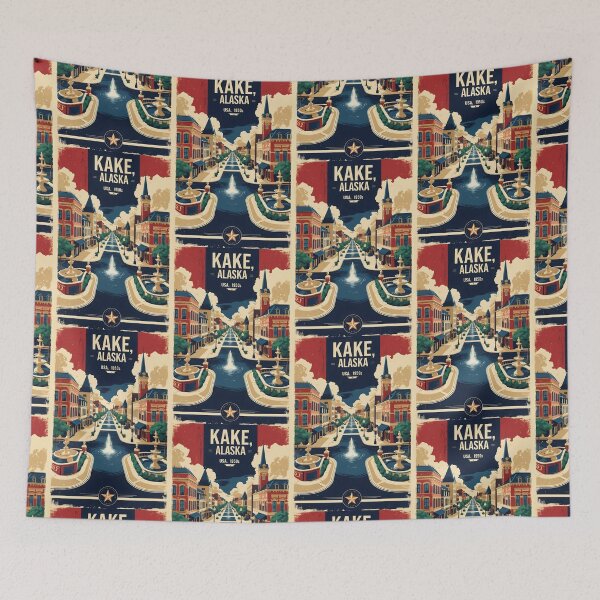 Item preview, Kake Alaska 1950s USA Vintage Travel Tourism designed and sold by TravelersGems.