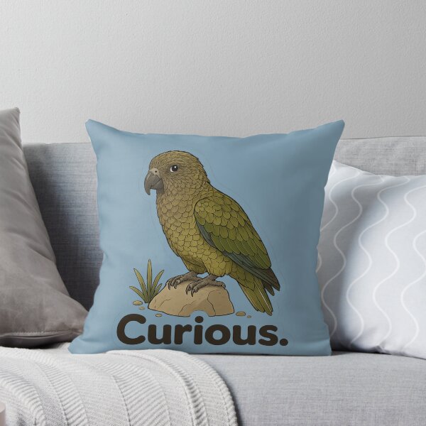 Item preview, Curious. Kea Meme | Deadpan Bird Sticker Design designed and sold by BabyStark.