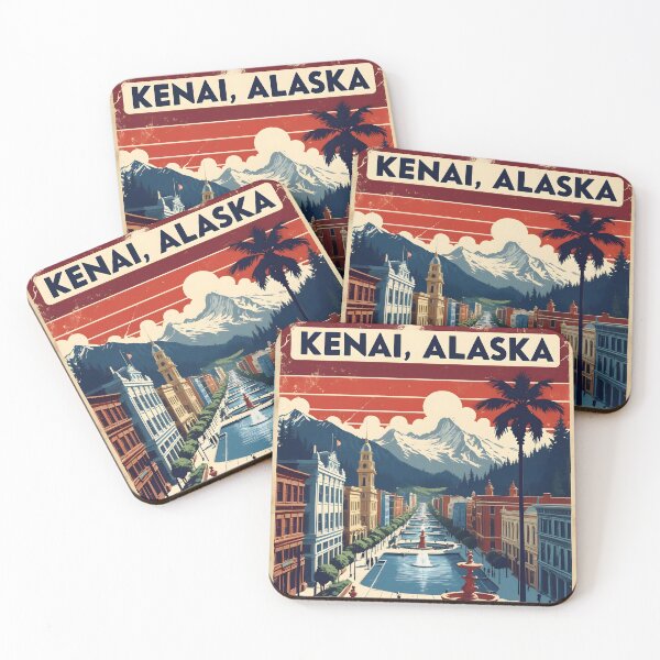 Item preview, Kenai Alaska 1950s USA Vintage Travel Tourism designed and sold by TravelersGems.