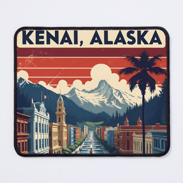 Item preview, Kenai Alaska 1950s USA Vintage Travel Tourism designed and sold by TravelersGems.