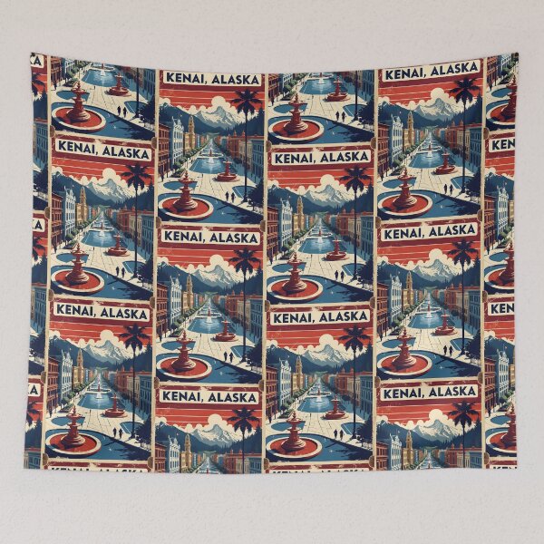 Item preview, Kenai Alaska 1950s USA Vintage Travel Tourism designed and sold by TravelersGems.
