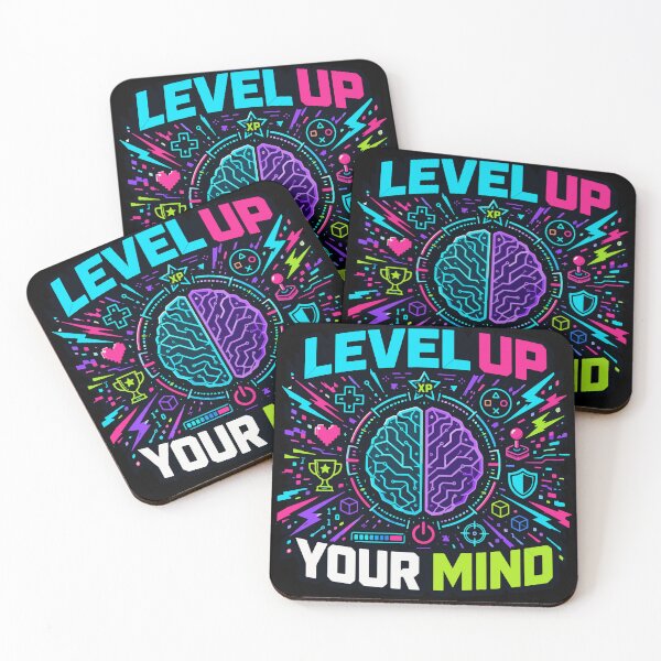 Item preview, Level Up Your Mind Gaming Neon designed and sold by fadilow.