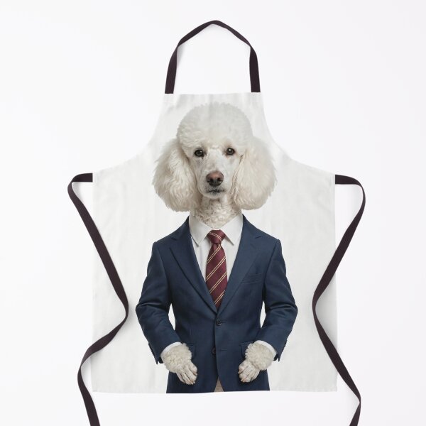 Item preview, The Director — White Poodle in a Business Suit designed and sold by CanaryVibesArt.