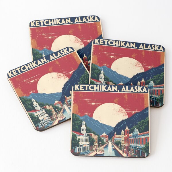 Item preview, Ketchikan Alaska 1950s USA Vintage Travel Tourism designed and sold by TravelersGems.