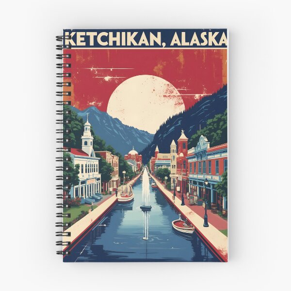Item preview, Ketchikan Alaska 1950s USA Vintage Travel Tourism designed and sold by TravelersGems.
