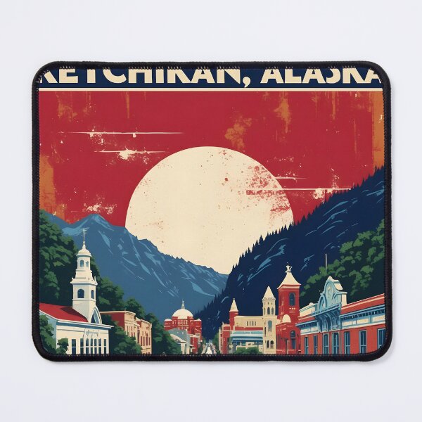 Item preview, Ketchikan Alaska 1950s USA Vintage Travel Tourism designed and sold by TravelersGems.