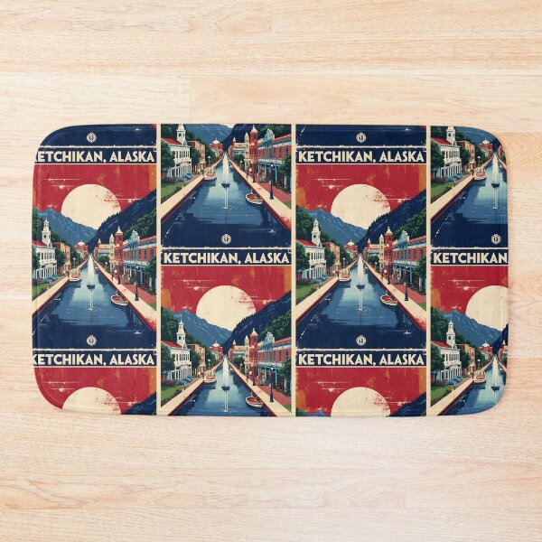 Item preview, Ketchikan Alaska 1950s USA Vintage Travel Tourism designed and sold by TravelersGems.