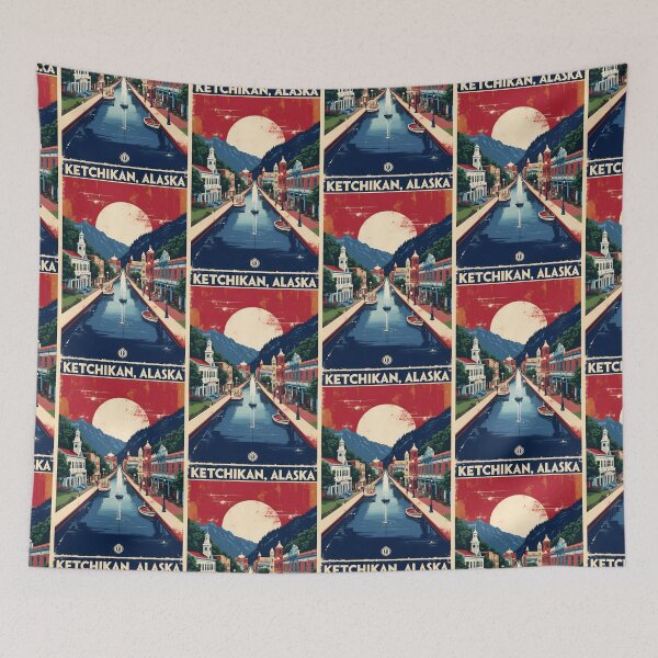 Item preview, Ketchikan Alaska 1950s USA Vintage Travel Tourism designed and sold by TravelersGems.