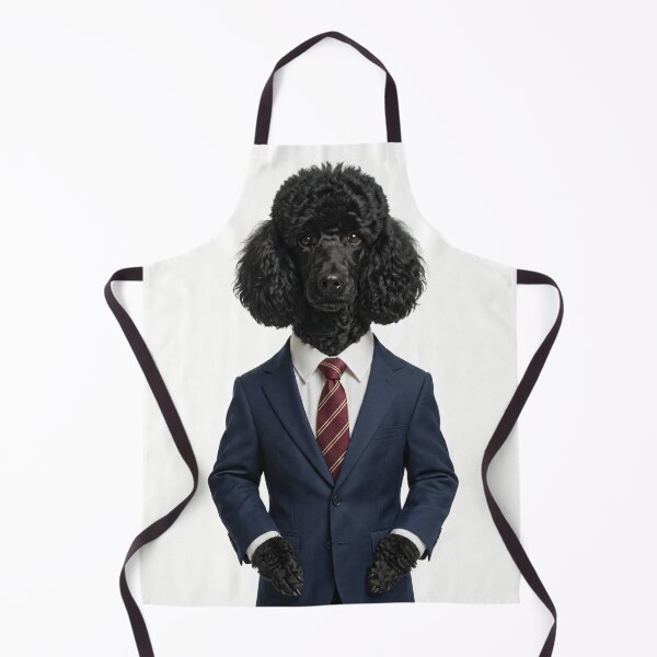 Item preview, The Director — Black Poodle in a Business Suit designed and sold by CanaryVibesArt.
