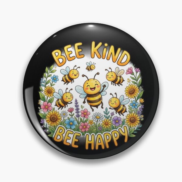 Item preview, Bee Kind Bee Happy Cute Bees  designed and sold by Sneh024.
