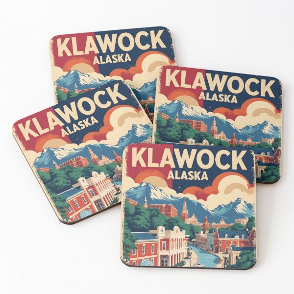 Item preview, Klawock Alaska 1950s USA Vintage Travel Tourism designed and sold by TravelersGems.