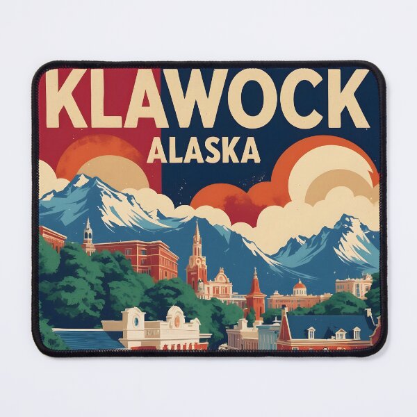 Item preview, Klawock Alaska 1950s USA Vintage Travel Tourism designed and sold by TravelersGems.