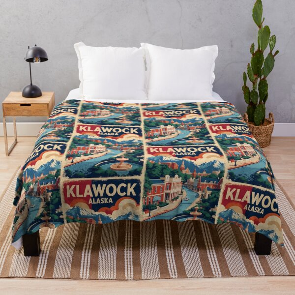 Item preview, Klawock Alaska 1950s USA Vintage Travel Tourism designed and sold by TravelersGems.