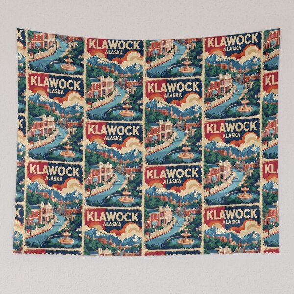 Item preview, Klawock Alaska 1950s USA Vintage Travel Tourism designed and sold by TravelersGems.