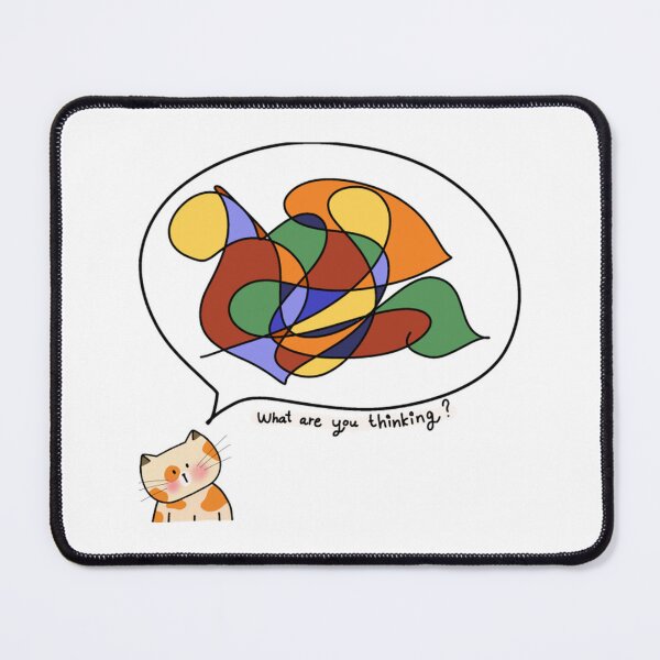 Item preview, Cat and Thoughts Whimsical designed and sold by TinyToesPre.