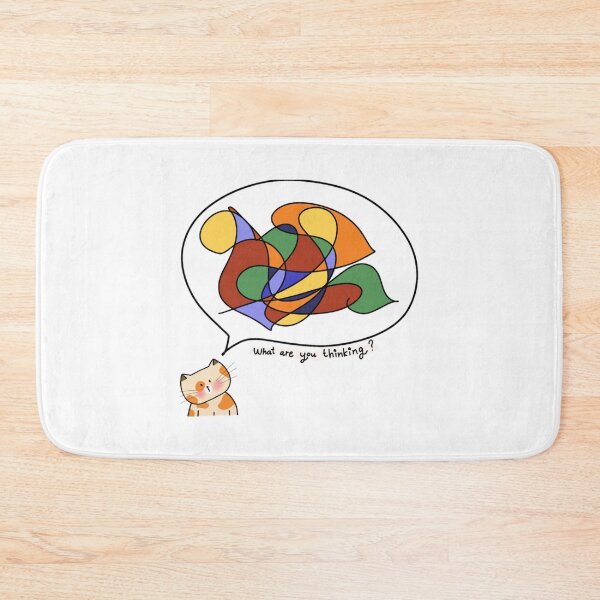 Item preview, Cat and Thoughts Whimsical designed and sold by TinyToesPre.