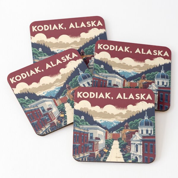 Item preview, Kodiak Alaska 1950s USA Vintage Travel Tourism designed and sold by TravelersGems.