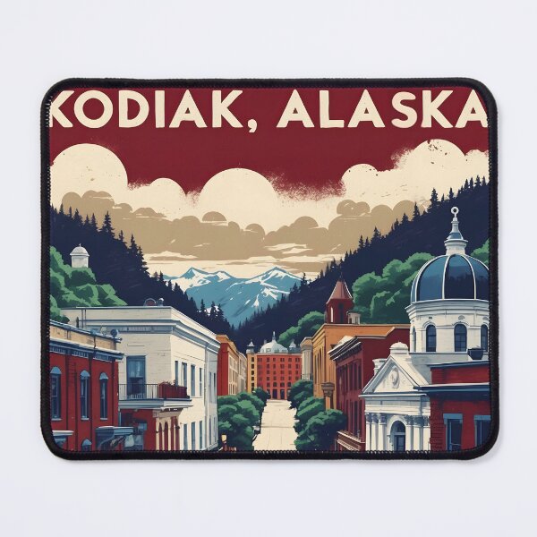 Item preview, Kodiak Alaska 1950s USA Vintage Travel Tourism designed and sold by TravelersGems.