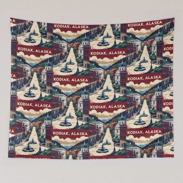 Item preview, Kodiak Alaska 1950s USA Vintage Travel Tourism designed and sold by TravelersGems.