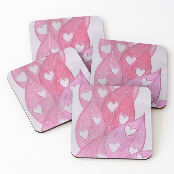 Item preview, Pink leaves with hearts designed and sold by Artbysarah23.