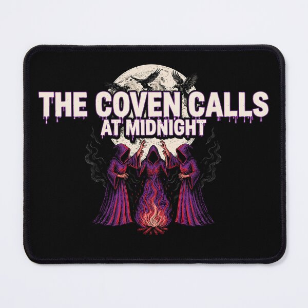 Item preview, The Coven Calls at Midnight, Witches Ritual Fire Occult Horror designed and sold by CryptReel.