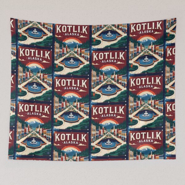 Item preview, Kotlik Alaska 1950s USA Vintage Travel Tourism designed and sold by TravelersGems.
