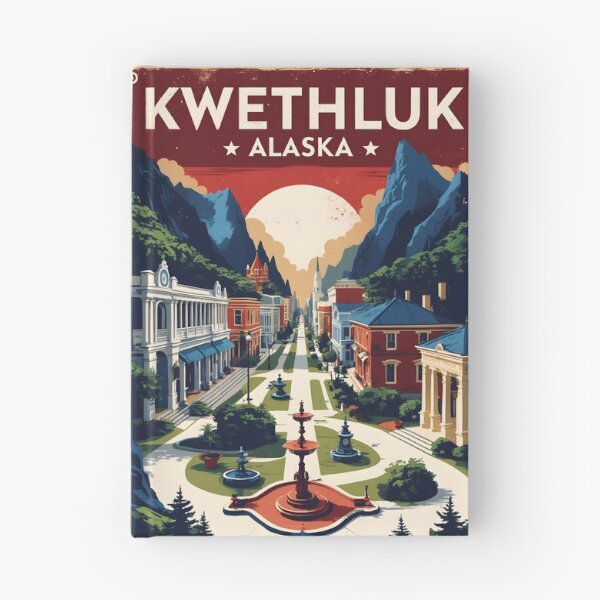 Item preview, Kwethluk Alaska 1950s USA Vintage Travel Tourism designed and sold by TravelersGems.