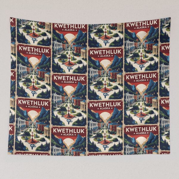 Item preview, Kwethluk Alaska 1950s USA Vintage Travel Tourism designed and sold by TravelersGems.