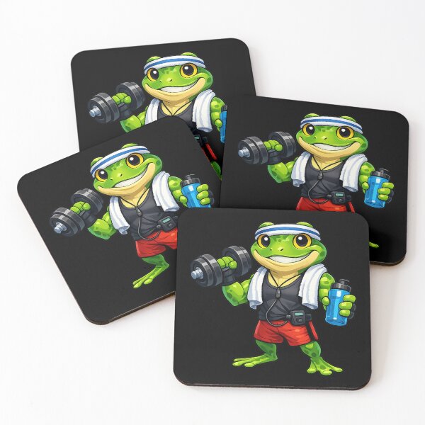 Item preview, Energetic Gym Frog designed and sold by odkocreative.