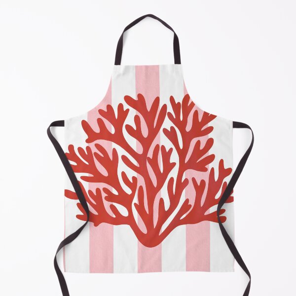Item preview, Pink stripes and red coral designed and sold by Ana Gorozpe.