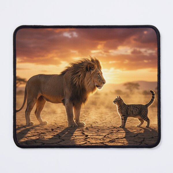 Item preview, Lion and Cat designed and sold by Animals Art.
