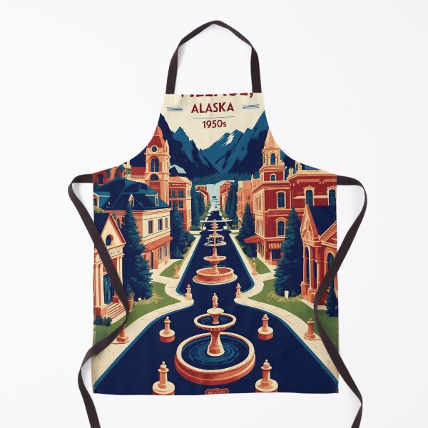 Item preview, Mountain Village Alaska 1950s USA Vintage Travel Tourism designed and sold by TravelersGems.