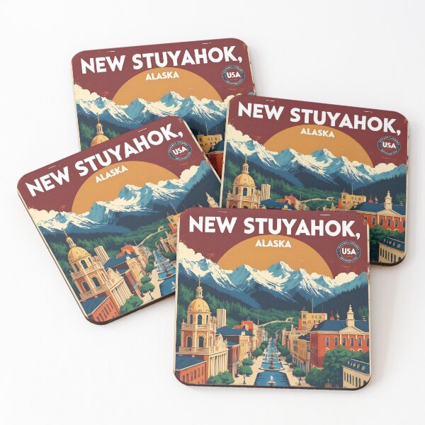 Item preview, New Stuyahok Alaska 1950s USA Vintage Travel Tourism designed and sold by TravelersGems.