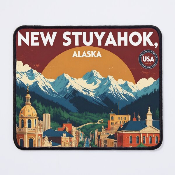 Item preview, New Stuyahok Alaska 1950s USA Vintage Travel Tourism designed and sold by TravelersGems.