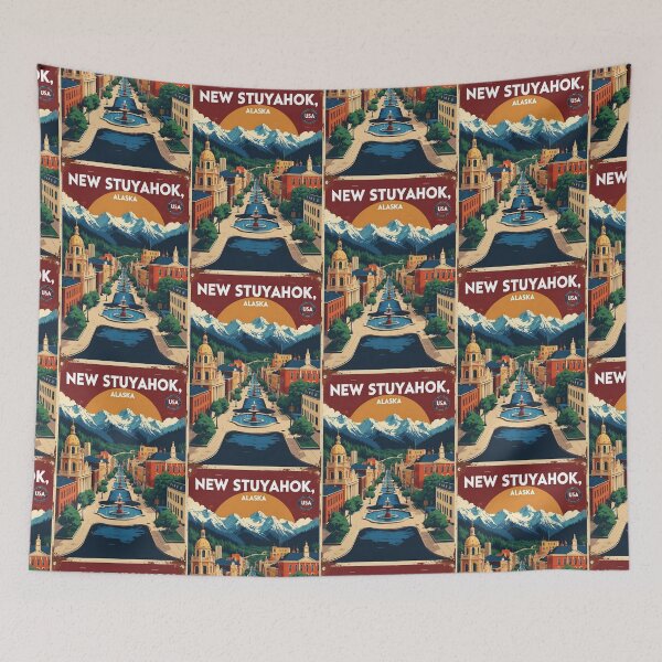 Item preview, New Stuyahok Alaska 1950s USA Vintage Travel Tourism designed and sold by TravelersGems.