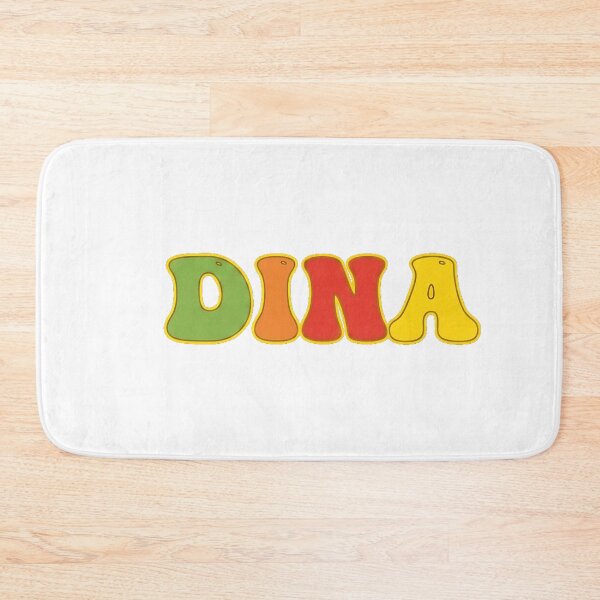Item preview, ❤️ Dina Personalized Name Wavy Retro Shirt, Coffee Mug, Sticker Gift designed and sold by HelixPedia.